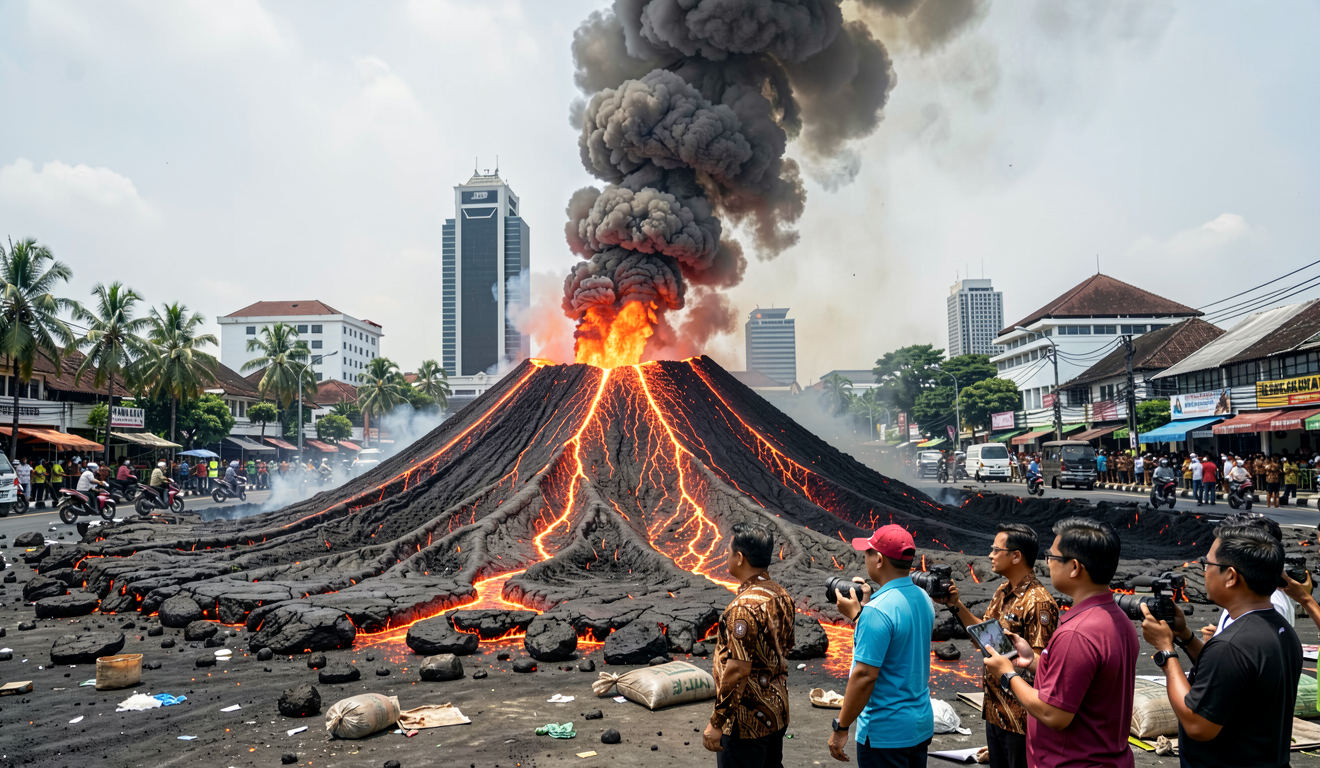 Strategi Pramono Redam Abu Vulkanik Anak Krakatau di Jakarta