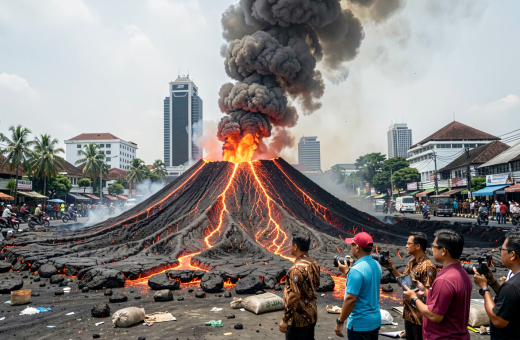 Strategi Pramono Redam Abu Vulkanik Anak Krakatau di Jakarta