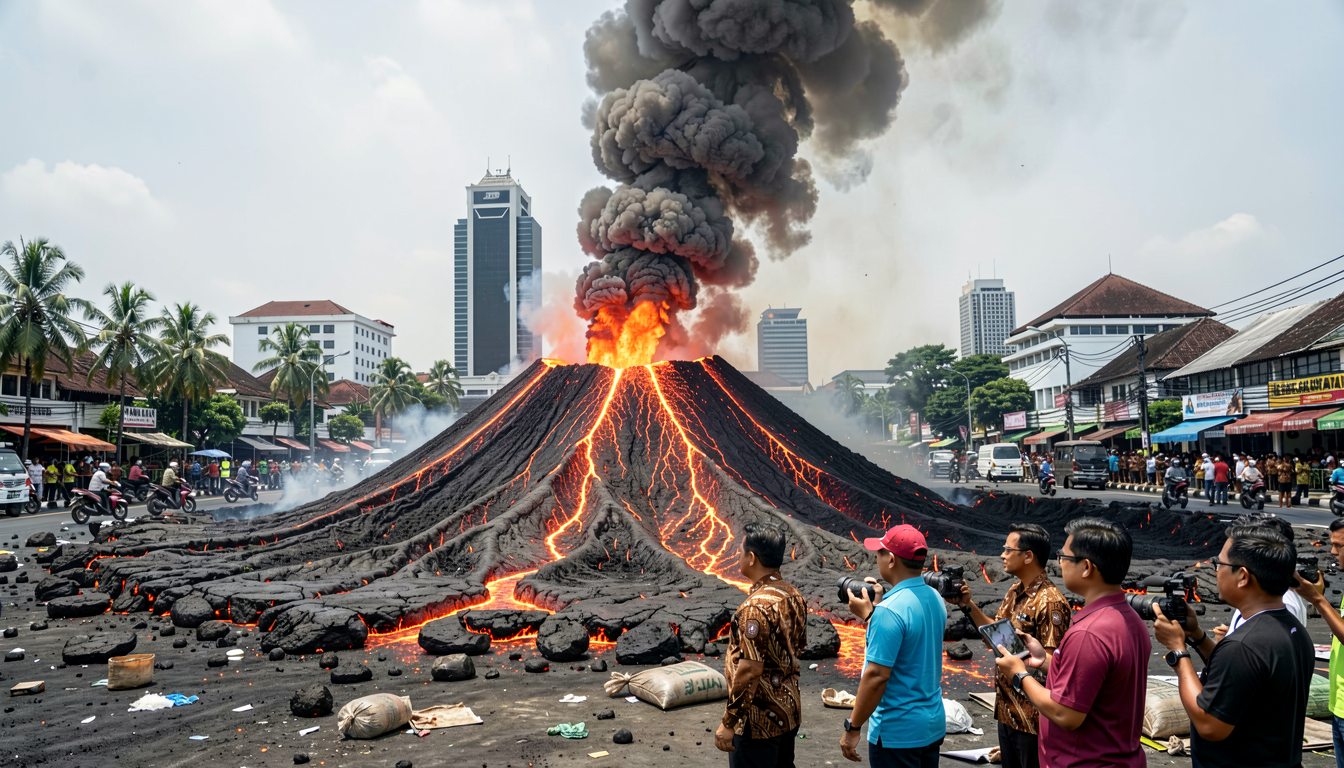 Strategi Pramono Redam Abu Vulkanik Anak Krakatau di Jakarta