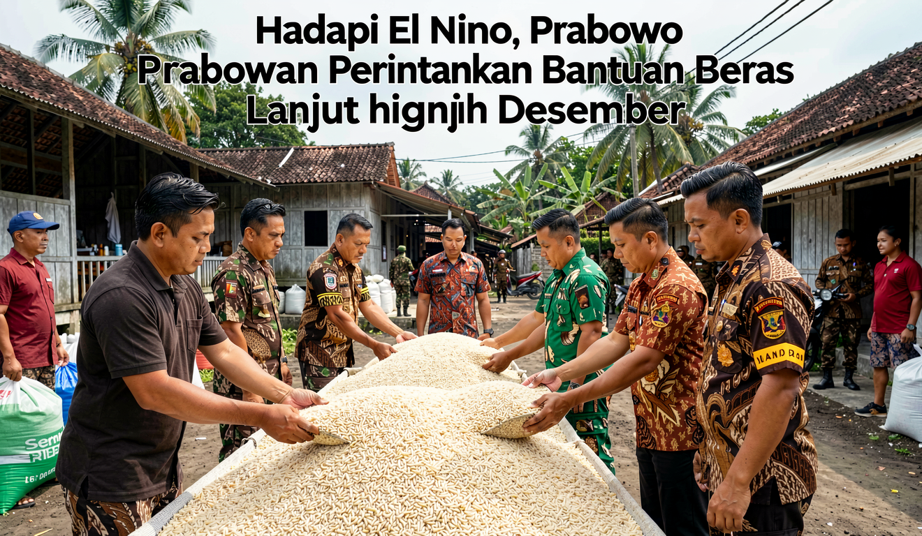 Hadapi El Nino, Prabowo Perintahkan Bantuan Beras Lanjut hingga Desember