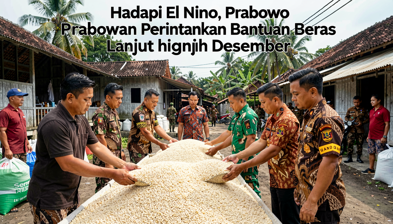 Hadapi El Nino, Prabowo Perintahkan Bantuan Beras Lanjut hingga Desember