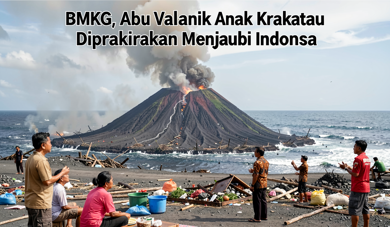 BMKG: Abu Vulkanik Anak Krakatau Diprakirakan Menjauhi Indonesia