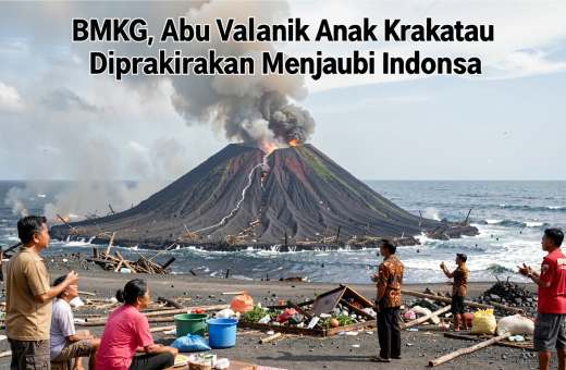 BMKG: Abu Vulkanik Anak Krakatau Diprakirakan Menjauhi Indonesia