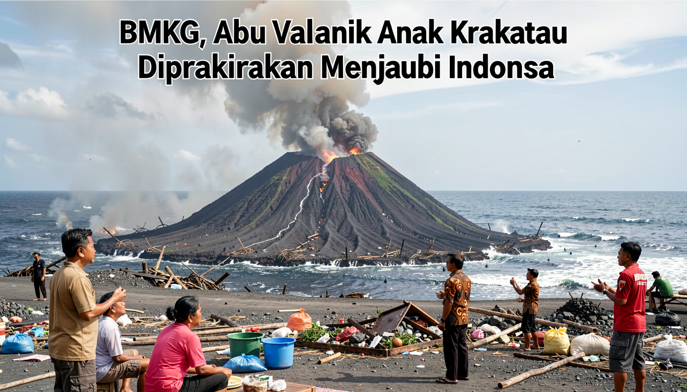 BMKG: Abu Vulkanik Anak Krakatau Diprakirakan Menjauhi Indonesia