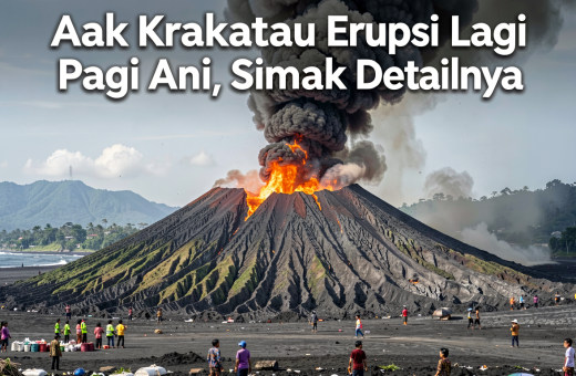 Anak Krakatau Erupsi Lagi Pagi Ini, Simak Detailnya