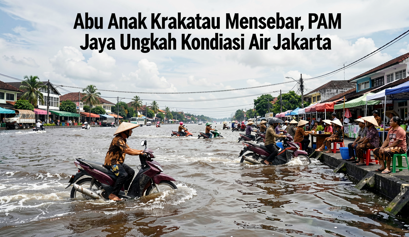 Abu Anak Krakatau Menyebar, PAM Jaya Ungkap Kondisi Air Jakarta
