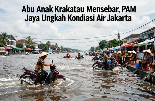 Abu Anak Krakatau Menyebar, PAM Jaya Ungkap Kondisi Air Jakarta