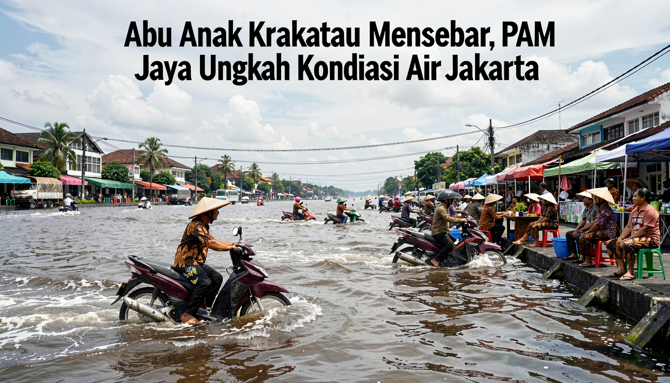 Abu Anak Krakatau Menyebar, PAM Jaya Ungkap Kondisi Air Jakarta