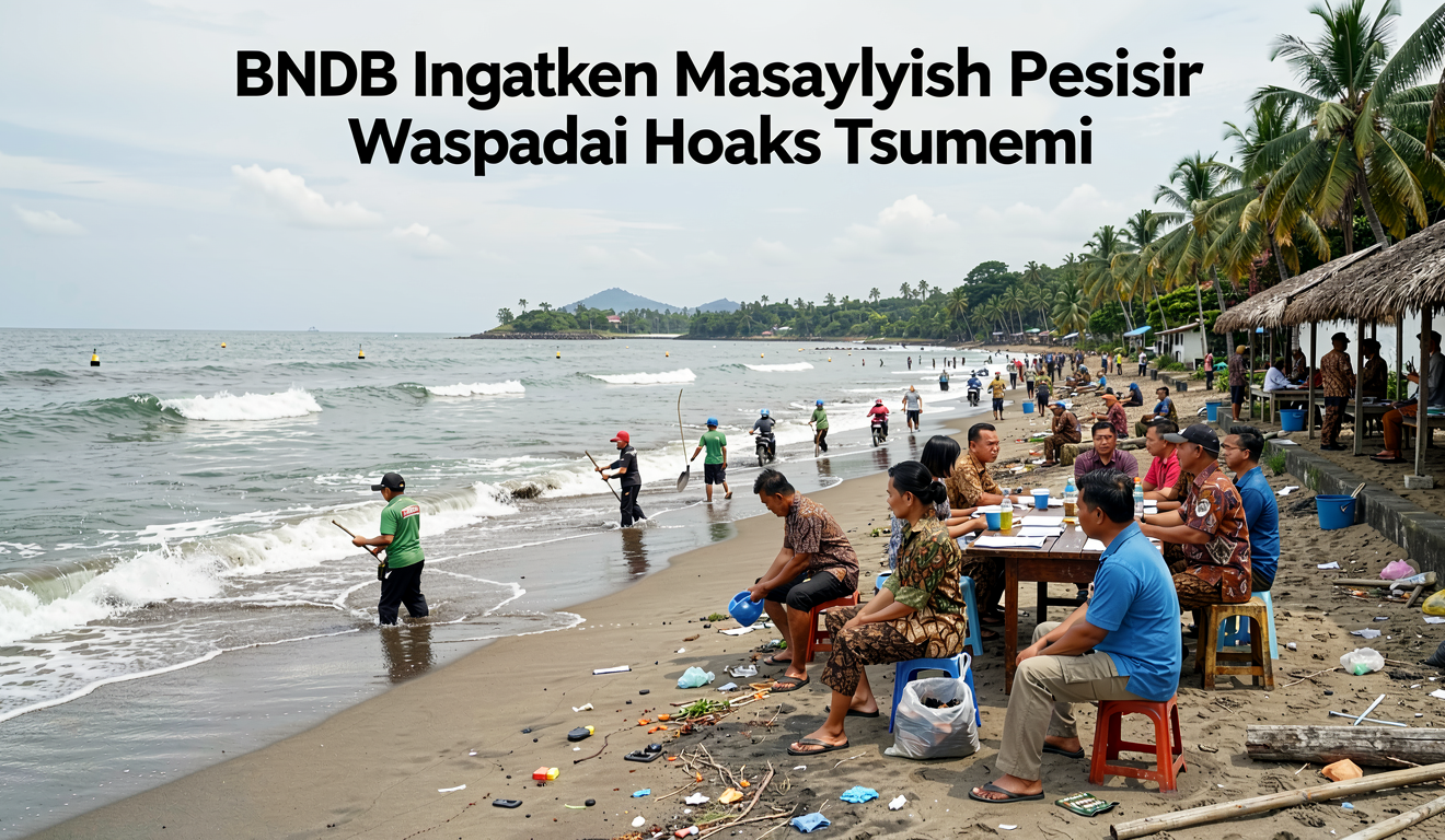 BNPB Ingatkan Masyarakat Pesisir Waspadai Hoaks Tsunami